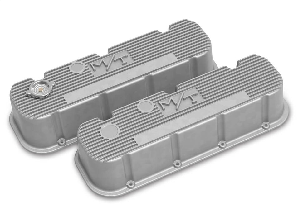 Holley 241-150 M/T Retro Aluminum Valve Covers - Truck Part Superstore