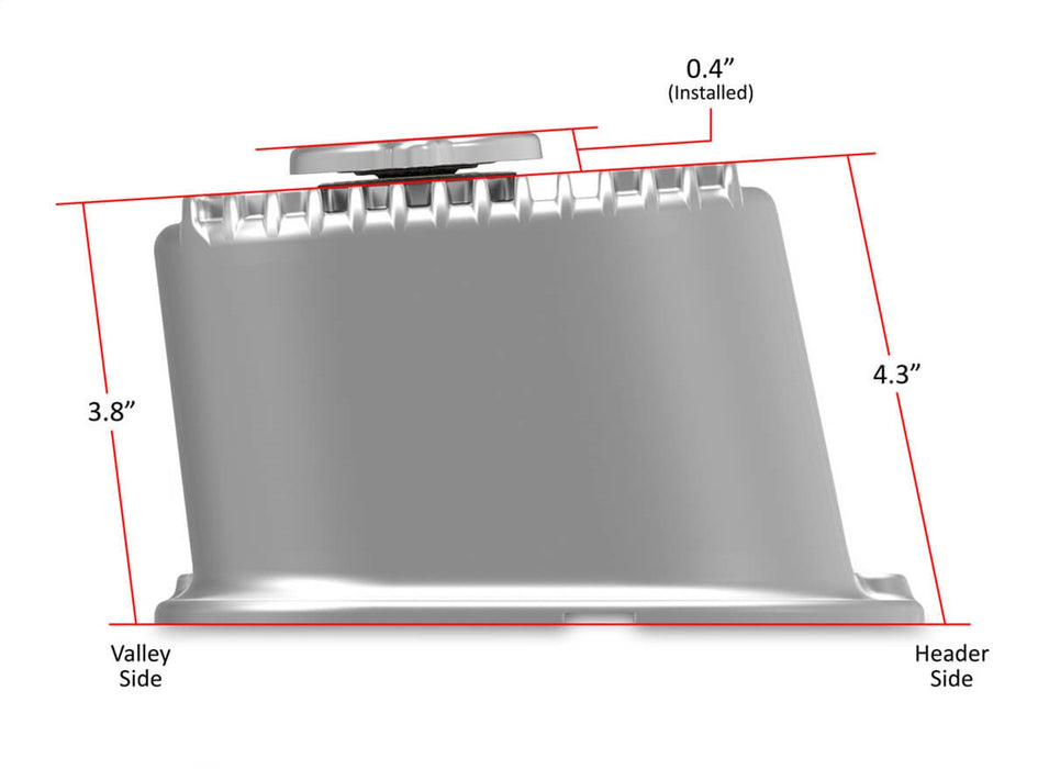 Holley 241-150 M/T Retro Aluminum Valve Covers - Truck Part Superstore