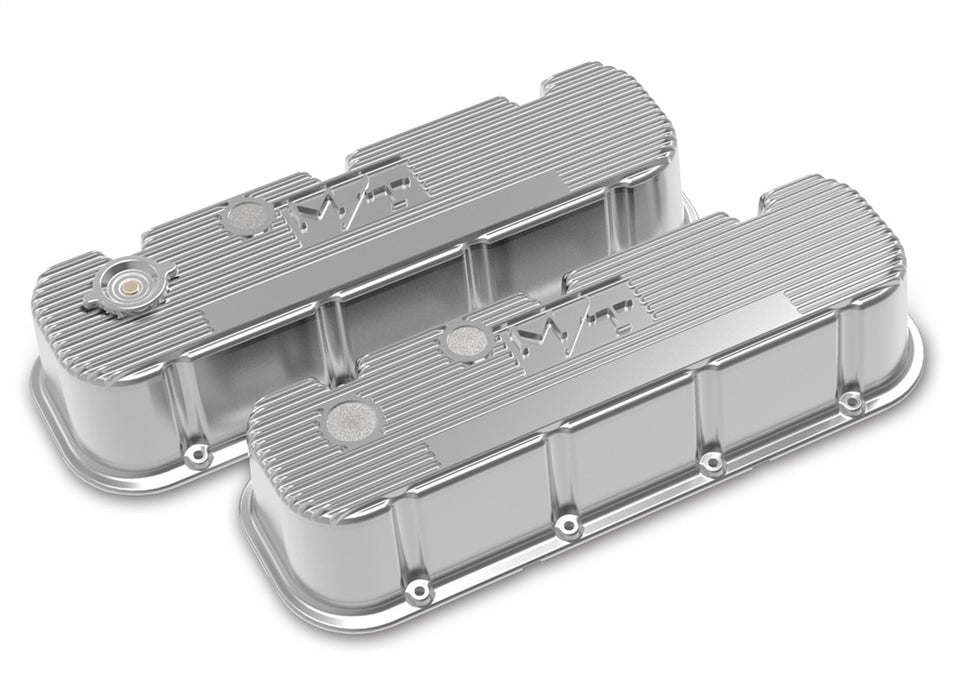Holley 241-151 M/T Retro Aluminum Valve Covers - Truck Part Superstore