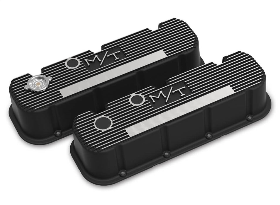 Holley 241-152 M/T Retro Aluminum Valve Covers - Truck Part Superstore