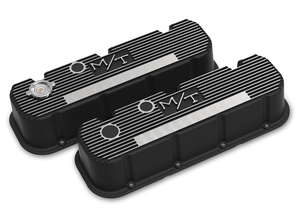 Holley 241-152 M/T Retro Aluminum Valve Covers - Truck Part Superstore