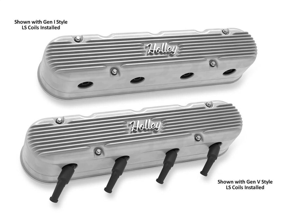 Holley 241-170 Vintage Series Valve Covers - Truck Part Superstore