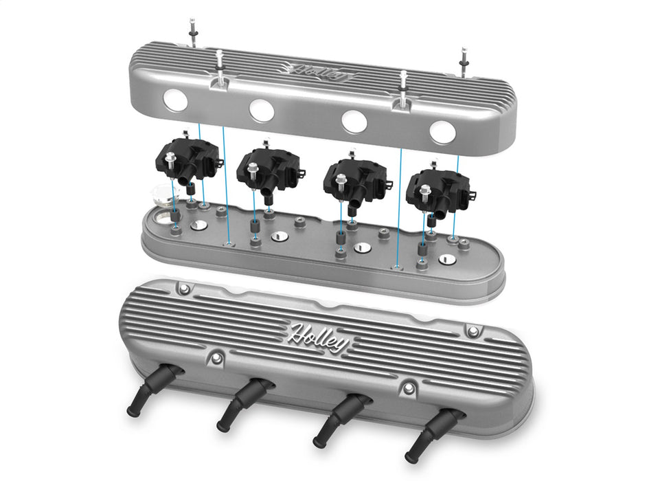 Holley 241-170 Vintage Series Valve Covers - Truck Part Superstore