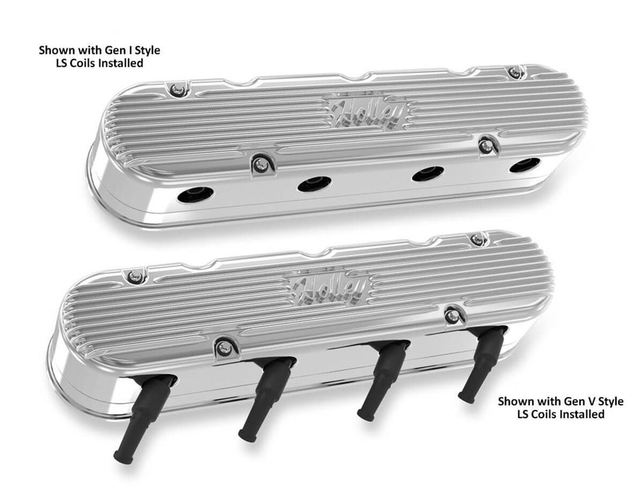 Holley 241-171 Vintage Series Valve Covers - Truck Part Superstore