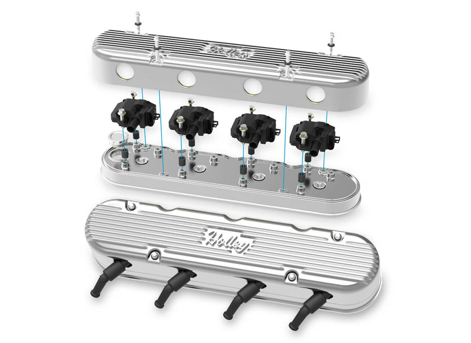 Holley 241-171 Vintage Series Valve Covers - Truck Part Superstore