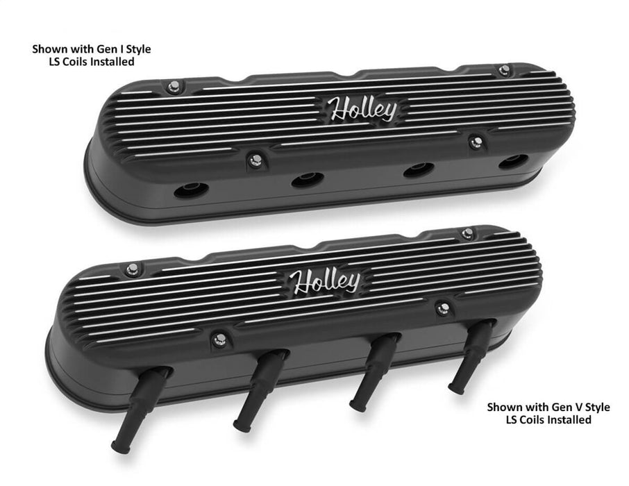 Holley 241-172 Vintage Series Valve Covers - Truck Part Superstore