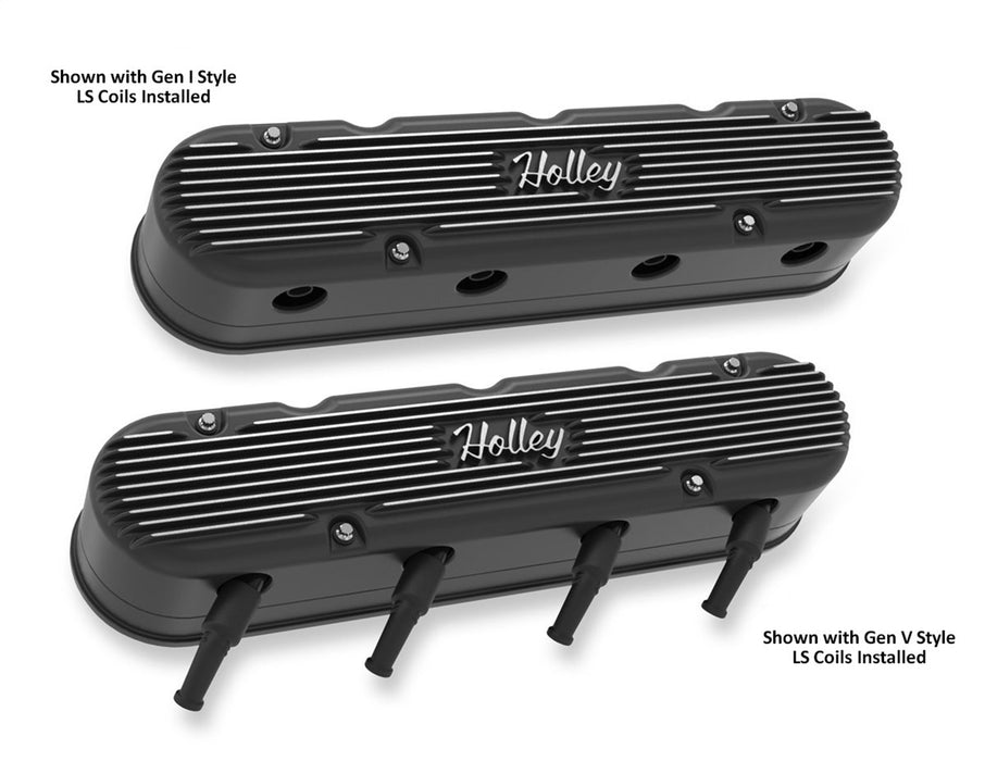 Holley 241-172 Vintage Series Valve Covers - Truck Part Superstore