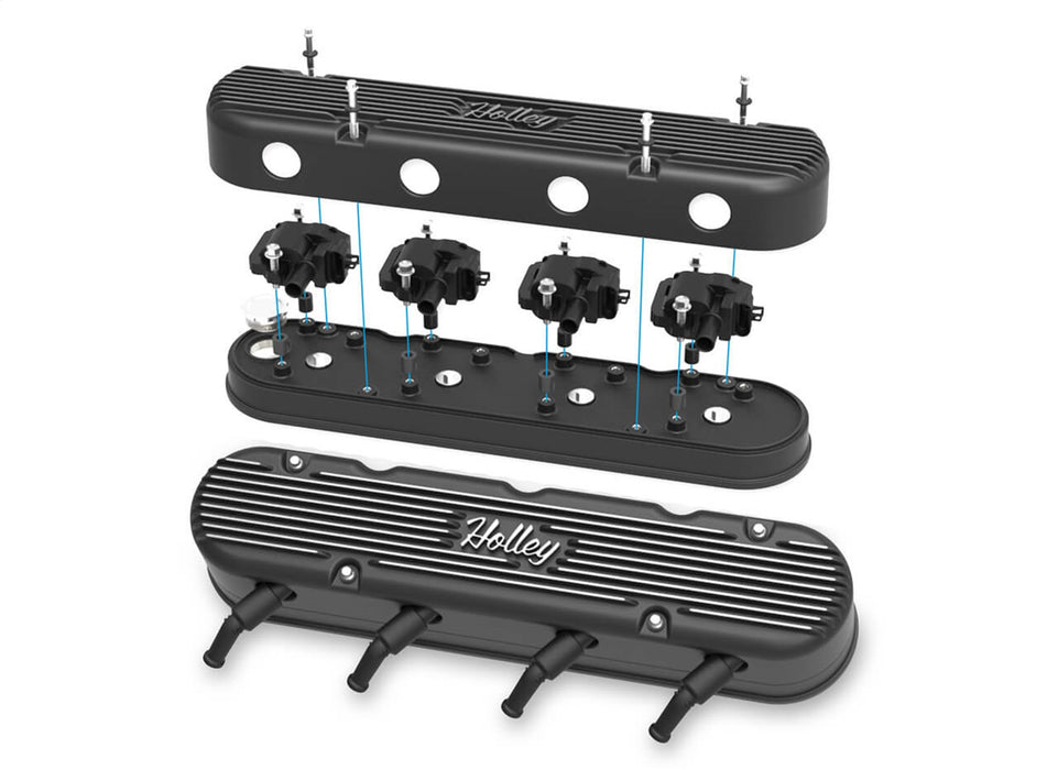Holley 241-172 Vintage Series Valve Covers - Truck Part Superstore