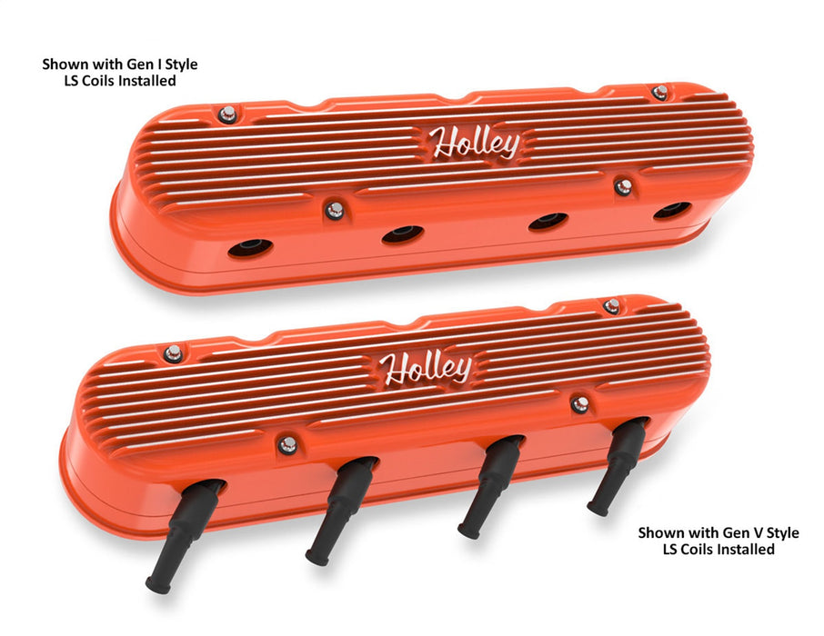 Holley 241-173 Vintage Series Valve Covers - Truck Part Superstore
