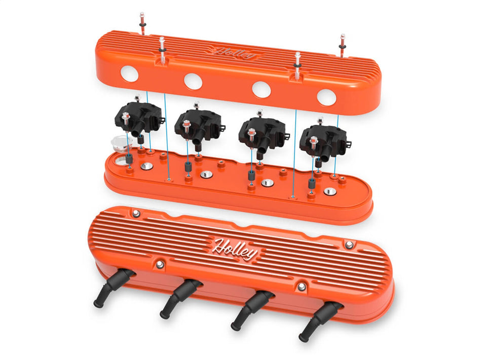 Holley 241-173 Vintage Series Valve Covers - Truck Part Superstore