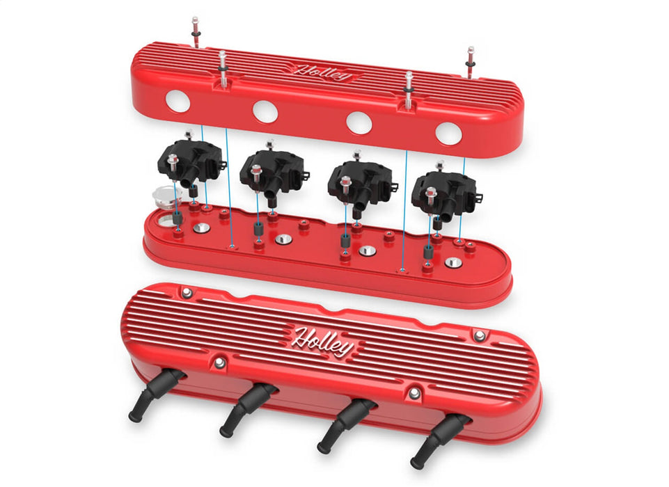 Holley 241-174 Vintage Series Valve Covers - Truck Part Superstore