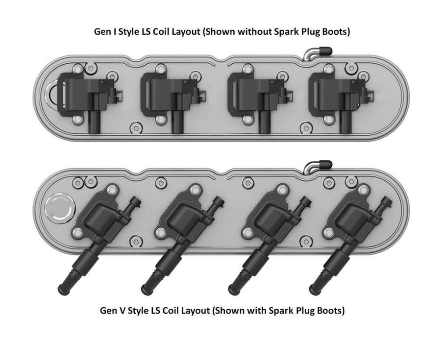 Holley 241-175 LS Valve Cover; 2 pc.; Chevrolet Logo; Natural Cast Finish; - Truck Part Superstore