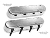 Holley 241-176 LS Valve Cover; 2 pc.; Chevrolet Logo; Polished Finish; - Truck Part Superstore