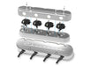 Holley 241-176 LS Valve Cover; 2 pc.; Chevrolet Logo; Polished Finish; - Truck Part Superstore