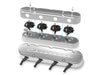 Holley 241-176 LS Valve Cover; 2 pc.; Chevrolet Logo; Polished Finish; - Truck Part Superstore