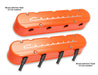 Holley 241-178 LS Valve Cover; 2 pc.; Chevrolet Logo; Factory Orange Finish; - Truck Part Superstore
