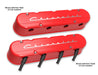 Holley 241-179 LS Valve Cover; 2 pc.; Chevrolet Logo; Gloss Red Finish; - Truck Part Superstore