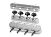 Holley 241-181 Aluminum Valve Cover Set; 2 pc.; Cast Aluminum; Polished Finish; - Truck Part Superstore