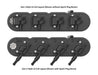 Holley 241-182 Aluminum Valve Cover Set; 2 pc.; Cast Aluminum; Satin Black Finish; - Truck Part Superstore
