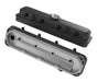 Holley 241-192 LS Valve Cover; 2 pc.; Pontiac Style; Cast Aluminum; Satin Black Finish; - Truck Part Superstore