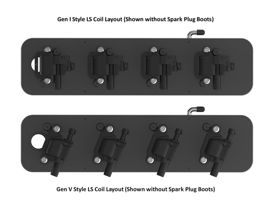 Holley 241-192 LS Valve Cover; 2 pc.; Pontiac Style; Cast Aluminum; Satin Black Finish; - Truck Part Superstore