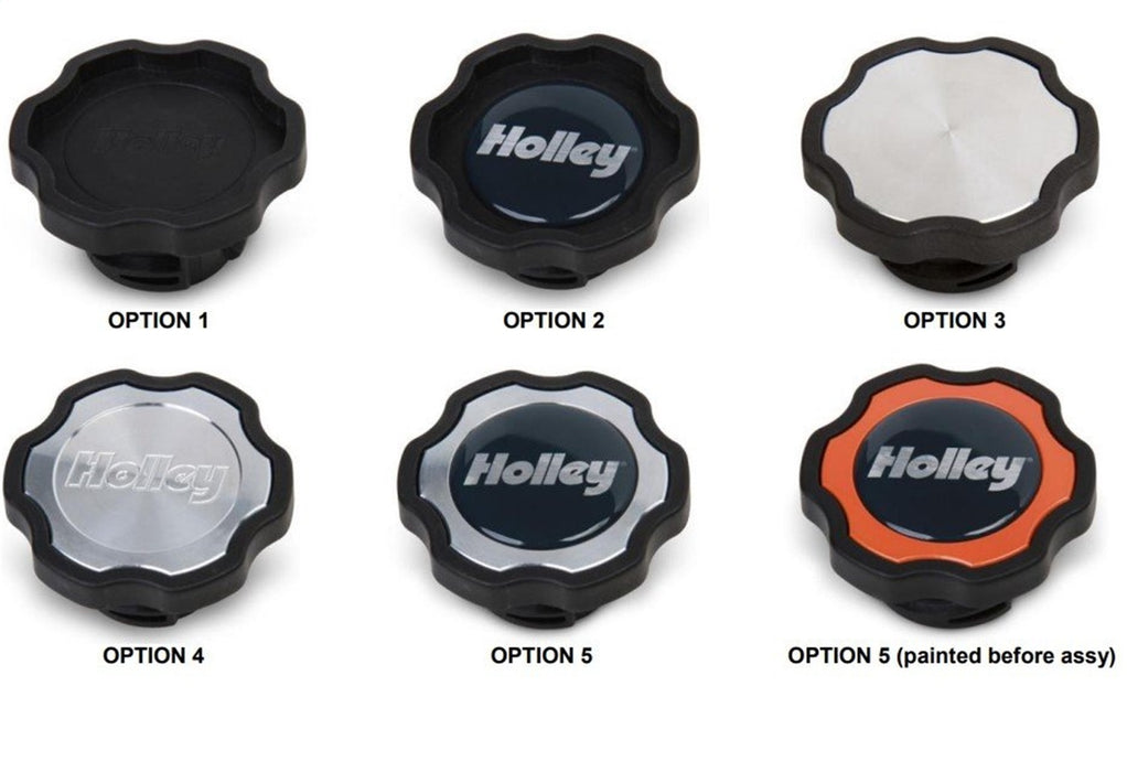 Holley 241-224 Oil Fill Cap; w/Billet Center; For Use w/LS2/LS3/LS7/LS9/LSA Applications; - Truck Part Superstore