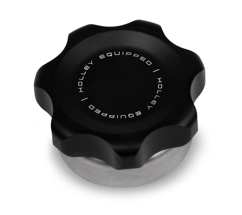 Holley 241-229 Fuel Cell Cap; Billet w/Steel Weld On Bung; - Truck Part Superstore