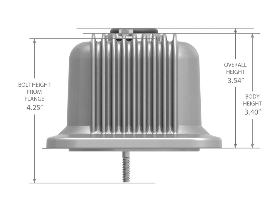 Holley 241-246 Valve Covers; Center-Bolt Finned; w/o Emissions Port; Natural Finish; - Truck Part Superstore