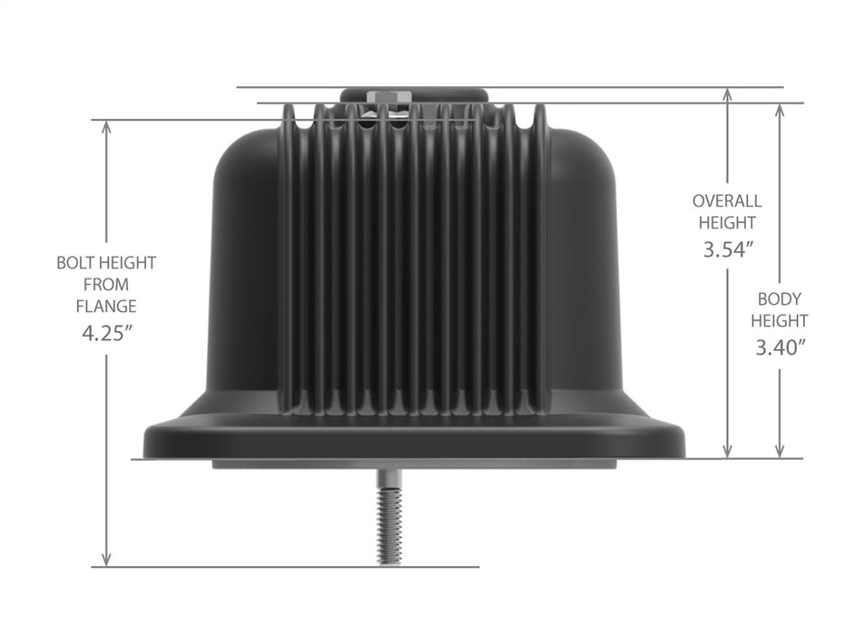 Holley 241-247 Valve Covers; Center-Bolt Finned; w/o Emissions Port; Black Finish; - Truck Part Superstore