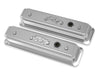 Holley 241-248 Valve Covers; Center-Bolt Finned; w/o Emissions Port; Polished Finish; - Truck Part Superstore