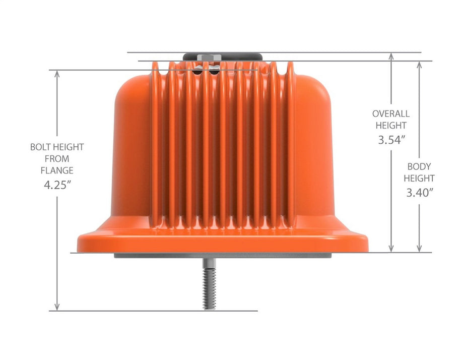 Holley 241-249 Valve Covers; Center-Bolt Finned; w/o Emissions Port; Chevy Orange Finish; - Truck Part Superstore