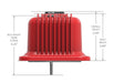 Holley 241-250 Valve Covers; Center-Bolt Finned; w/o Emissions Port; Gloss Red Finish; - Truck Part Superstore