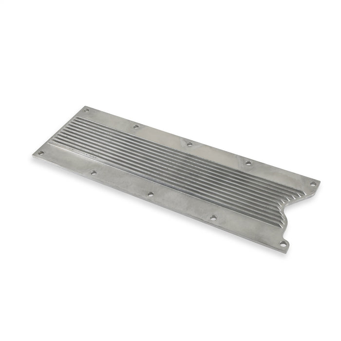 Holley 241-256 LS Valley Cover; Finned; Natural Finish; Cast Aluminum; - Truck Part Superstore