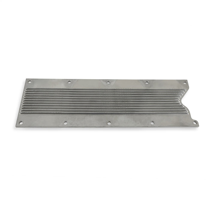Holley 241-256 LS Valley Cover; Finned; Natural Finish; Cast Aluminum; - Truck Part Superstore