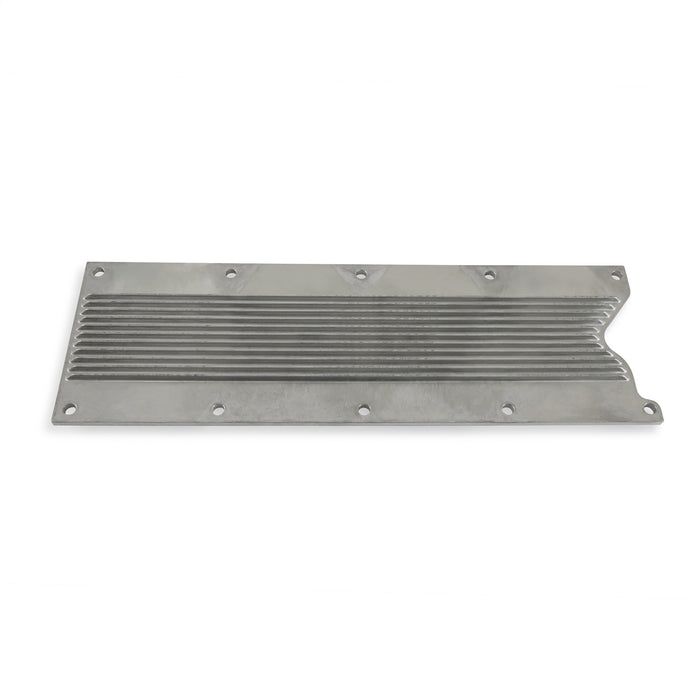 Holley 241-256 LS Valley Cover; Finned; Natural Finish; Cast Aluminum; - Truck Part Superstore