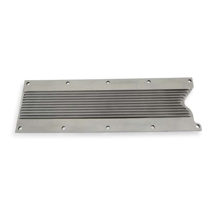 Holley 241-257 LS Valley Cover; Finned; Polished Finish; Cast Aluminum; - Truck Part Superstore