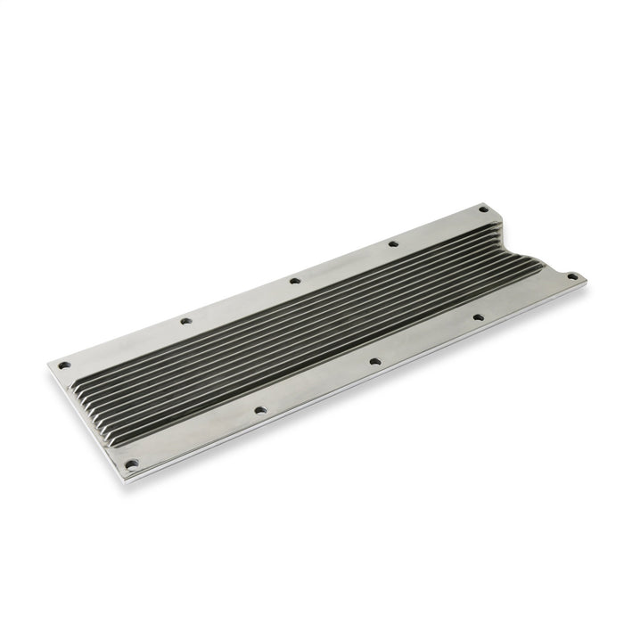 Holley 241-257 LS Valley Cover; Finned; Polished Finish; Cast Aluminum; - Truck Part Superstore