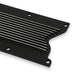 Holley 241-258 LS Valley Cover; Finned; Satin Black Machined Finish; Cast Aluminum; - Truck Part Superstore