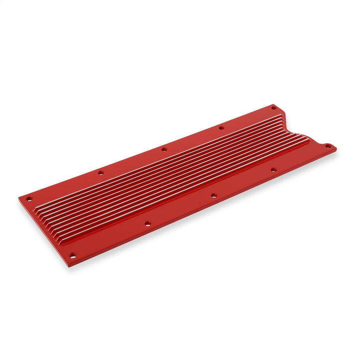 Holley 241-259 LS Valley Cover; Finned; Gloss Red Finish; Cast Aluminum; - Truck Part Superstore