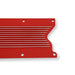 Holley 241-259 LS Valley Cover; Finned; Gloss Red Finish; Cast Aluminum; - Truck Part Superstore