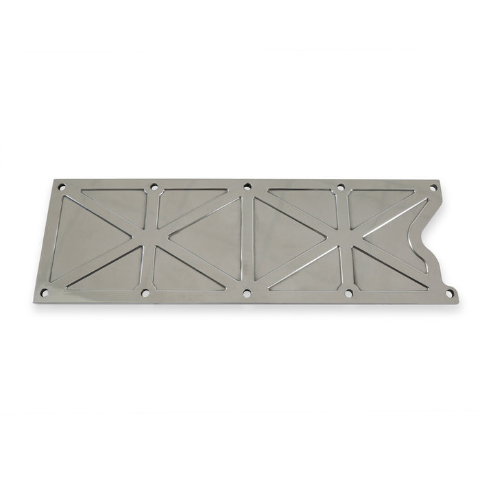 Holley 241-261 LS Valley Cover; Trussed; Polished Finish; - Truck Part Superstore