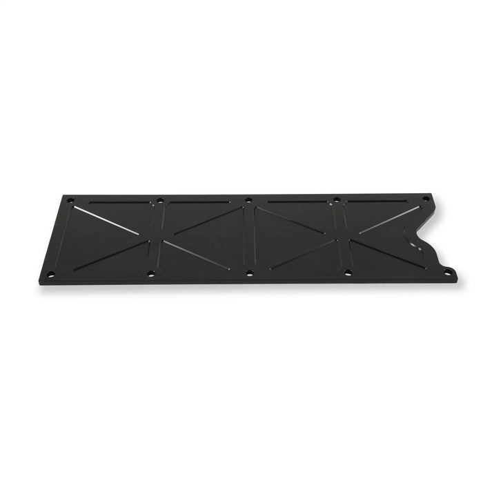 Holley 241-262 LS Valley Cover; Trussed; Satin Black Anodized Finish; Billet Aluminum; - Truck Part Superstore