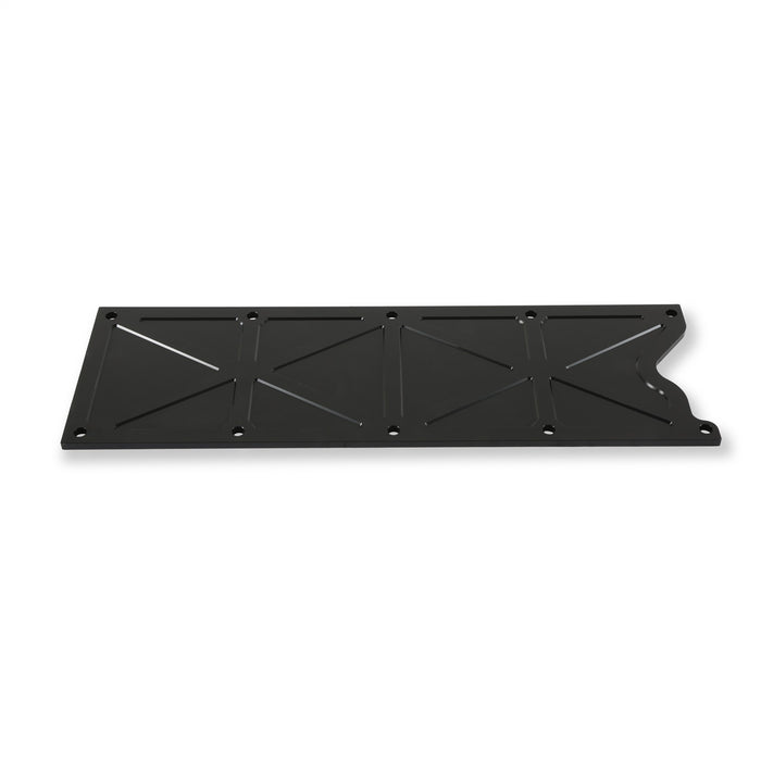 Holley 241-262 LS Valley Cover; Trussed; Satin Black Anodized Finish; Billet Aluminum; - Truck Part Superstore