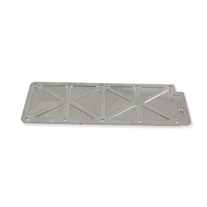 Holley 241-263 LS Valley Cover; Trussed; Natural Finish; Billet Aluminum; - Truck Part Superstore