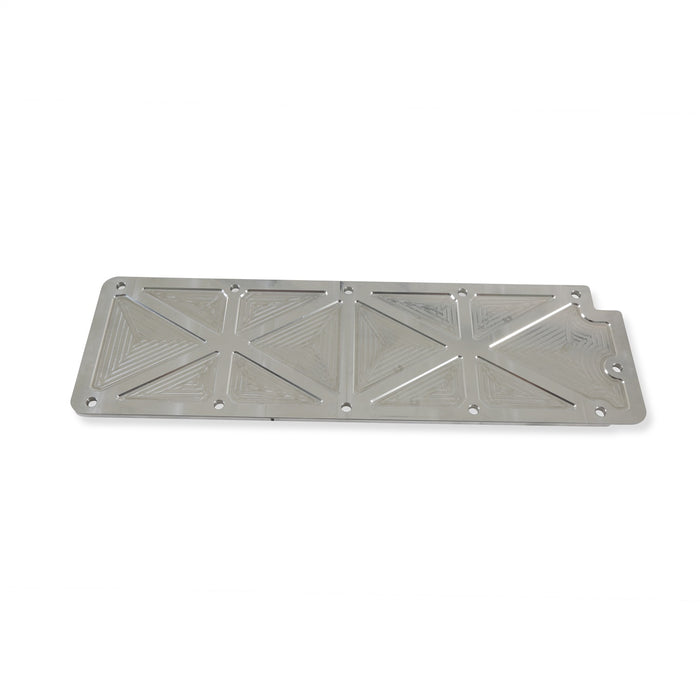 Holley 241-263 LS Valley Cover; Trussed; Natural Finish; Billet Aluminum; - Truck Part Superstore