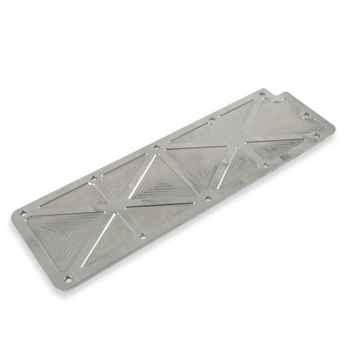 Holley 241-263 LS Valley Cover; Trussed; Natural Finish; Billet Aluminum; - Truck Part Superstore