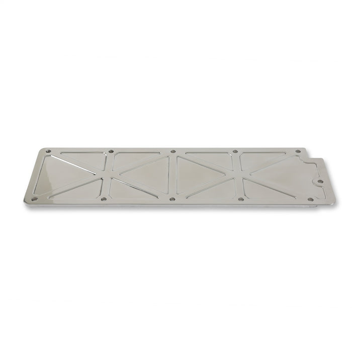 Holley 241-264 LS Valley Cover; Trussed; Polished Finish; Billet Aluminum; - Truck Part Superstore