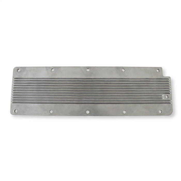 Holley 241-266 LS Valley Cover; Finned; Natural Finish; Cast Aluminum; - Truck Part Superstore