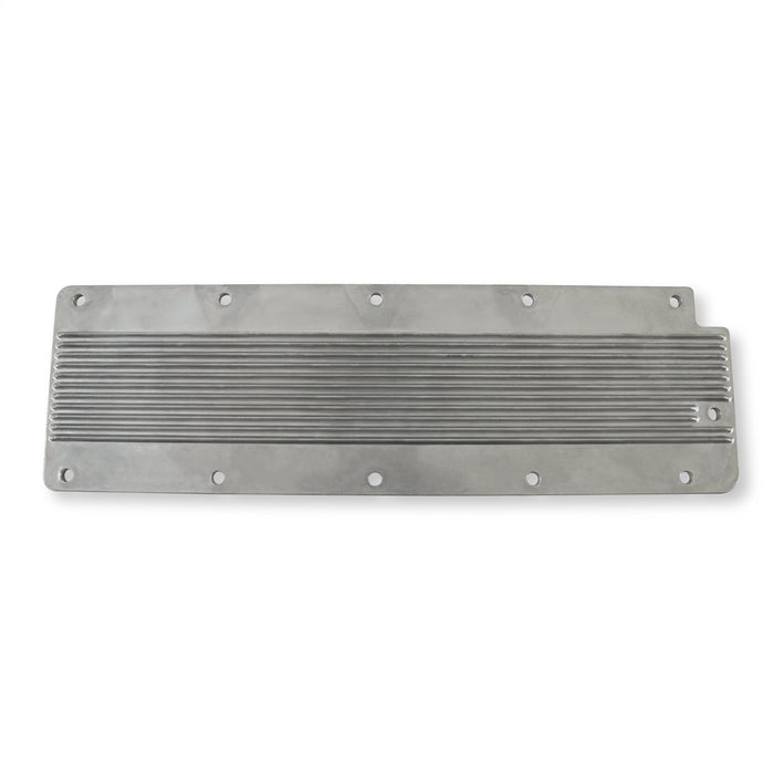 Holley 241-266 LS Valley Cover; Finned; Natural Finish; Cast Aluminum; - Truck Part Superstore