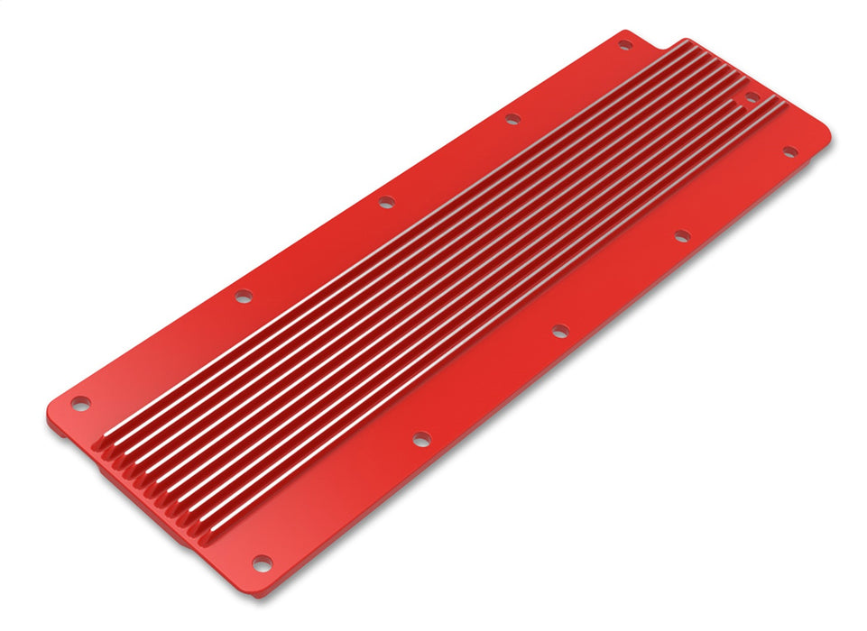Holley 241-269 LS Valley Cover; Finned; Gloss Red Finish; Cast Aluminum; - Truck Part Superstore